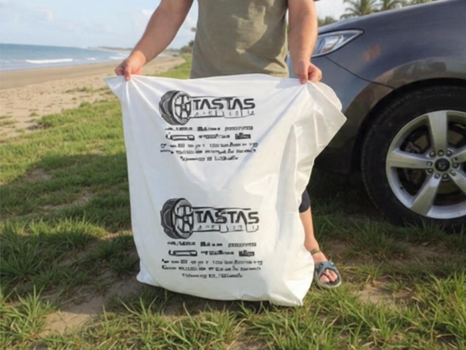 Özel baskılı oto lastik poşeti örneği - Tastas Lastik